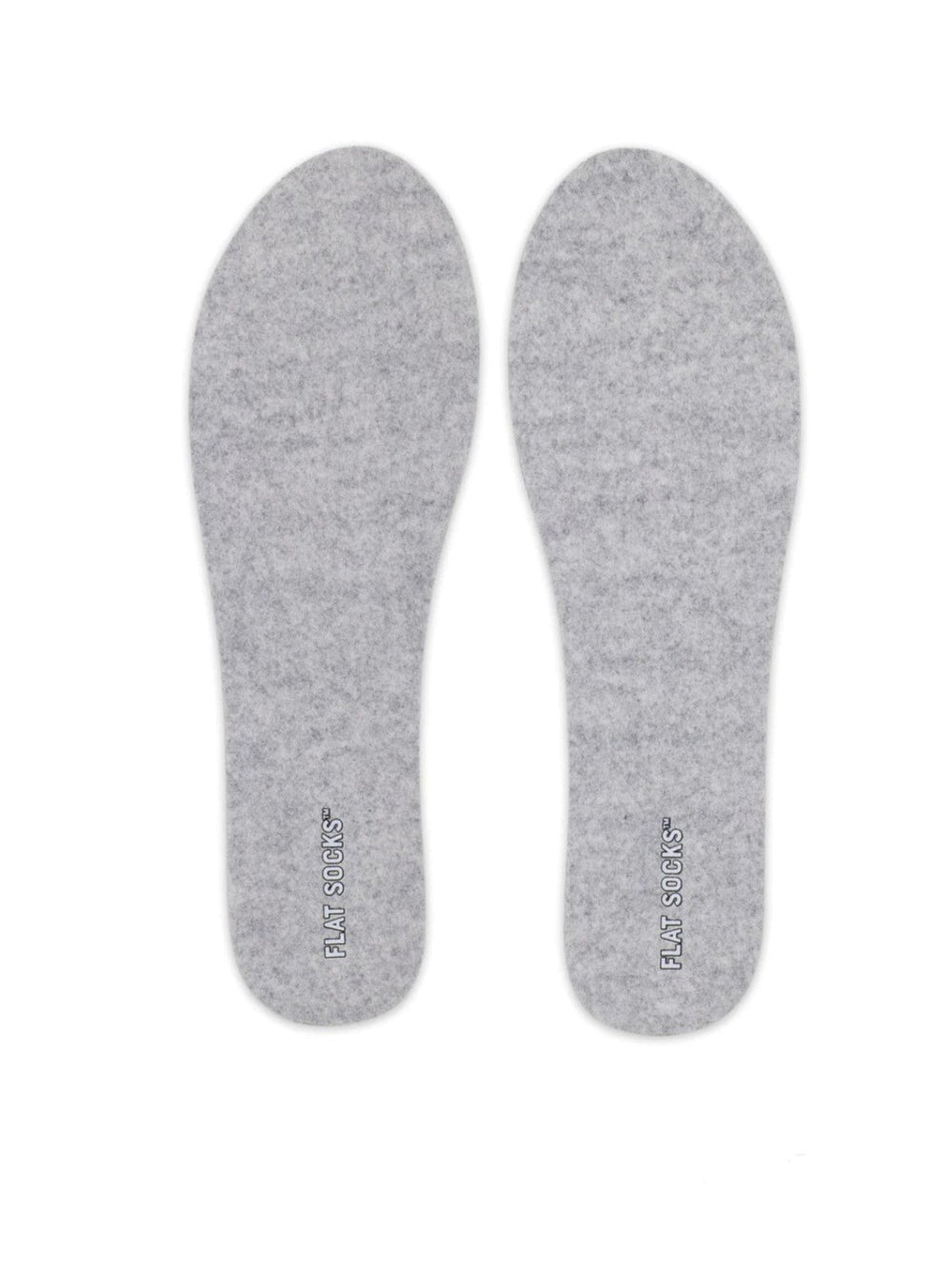 Flat Socks, Mens Light Heather Wool