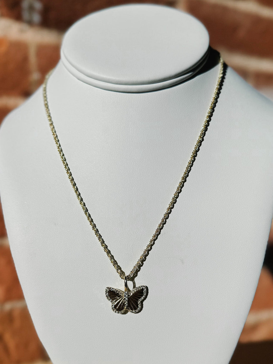 16" Skinny Rope Chain Necklace, Gold