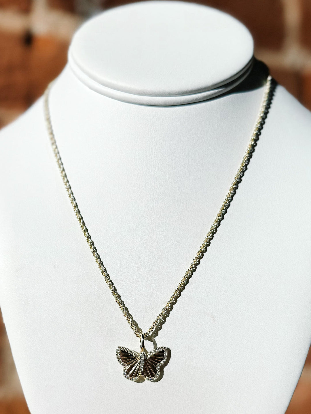 16" Skinny Rope Chain Necklace, Gold