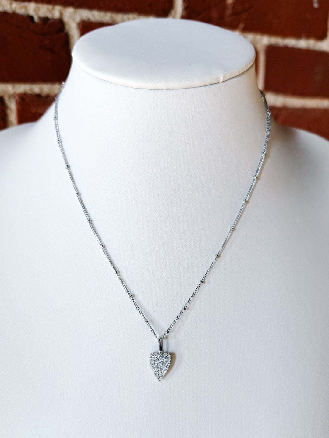 16" Baby Ball Chain Necklace, Silver