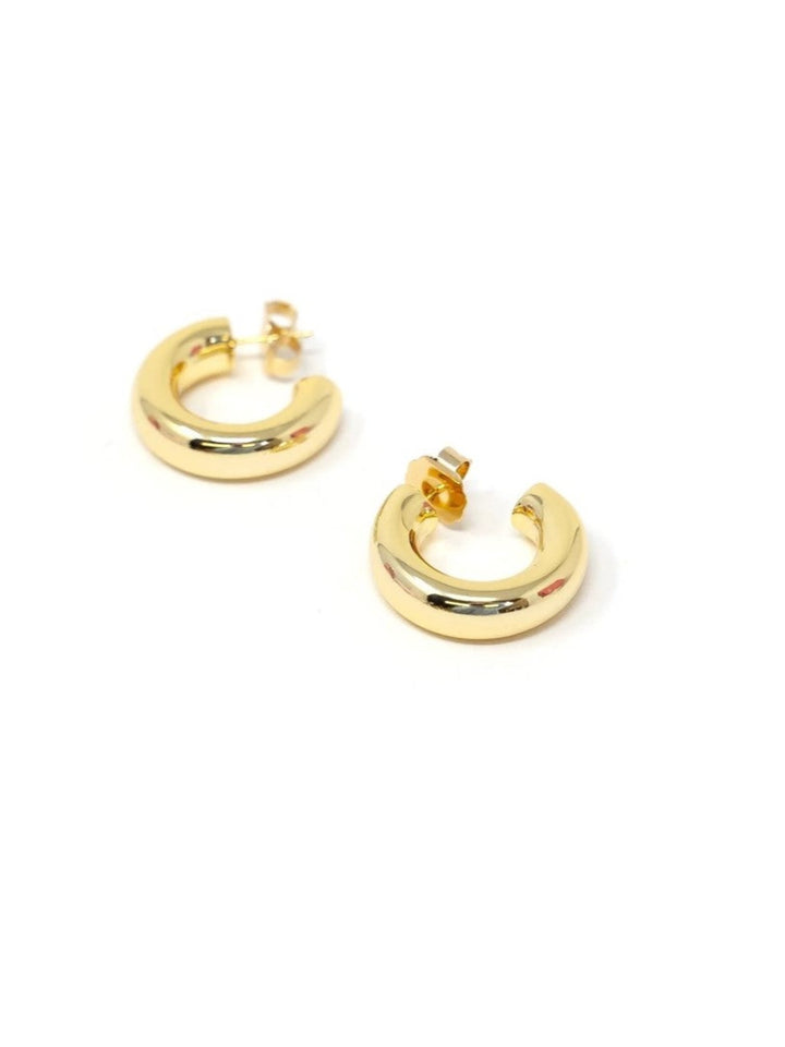1” Gold Plated Harlowe Hoops