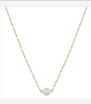Classic Pearl Necklace, Gold