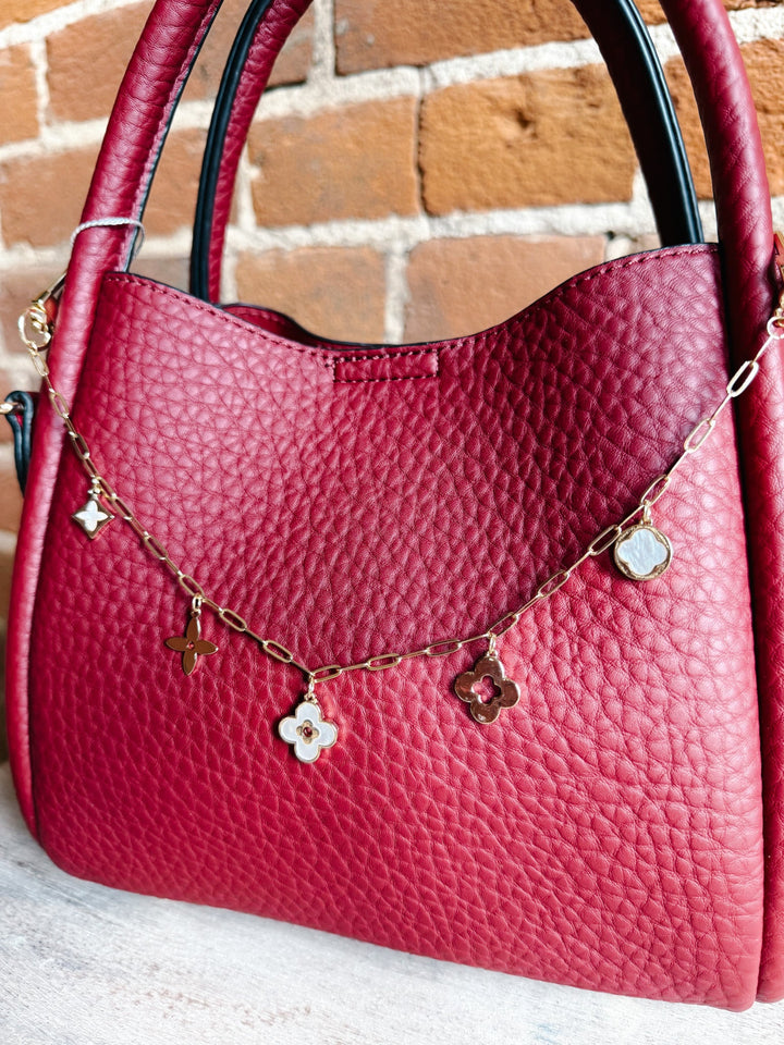 Clover Charm Purse Chain