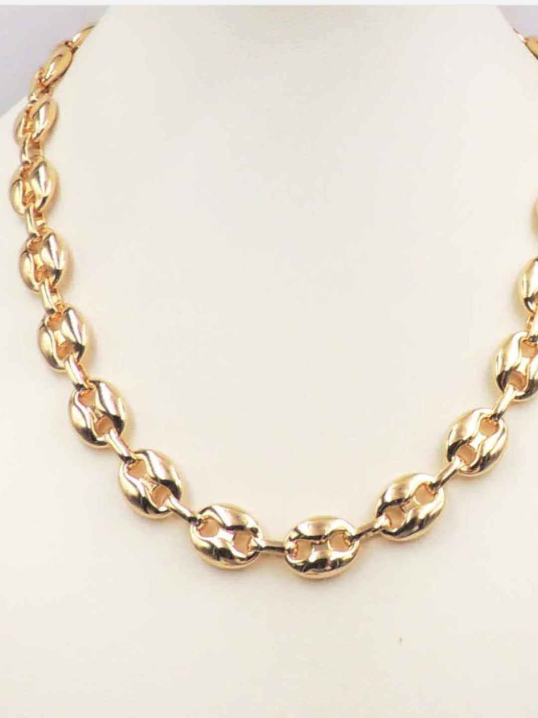 Bold Links Necklace, Gold