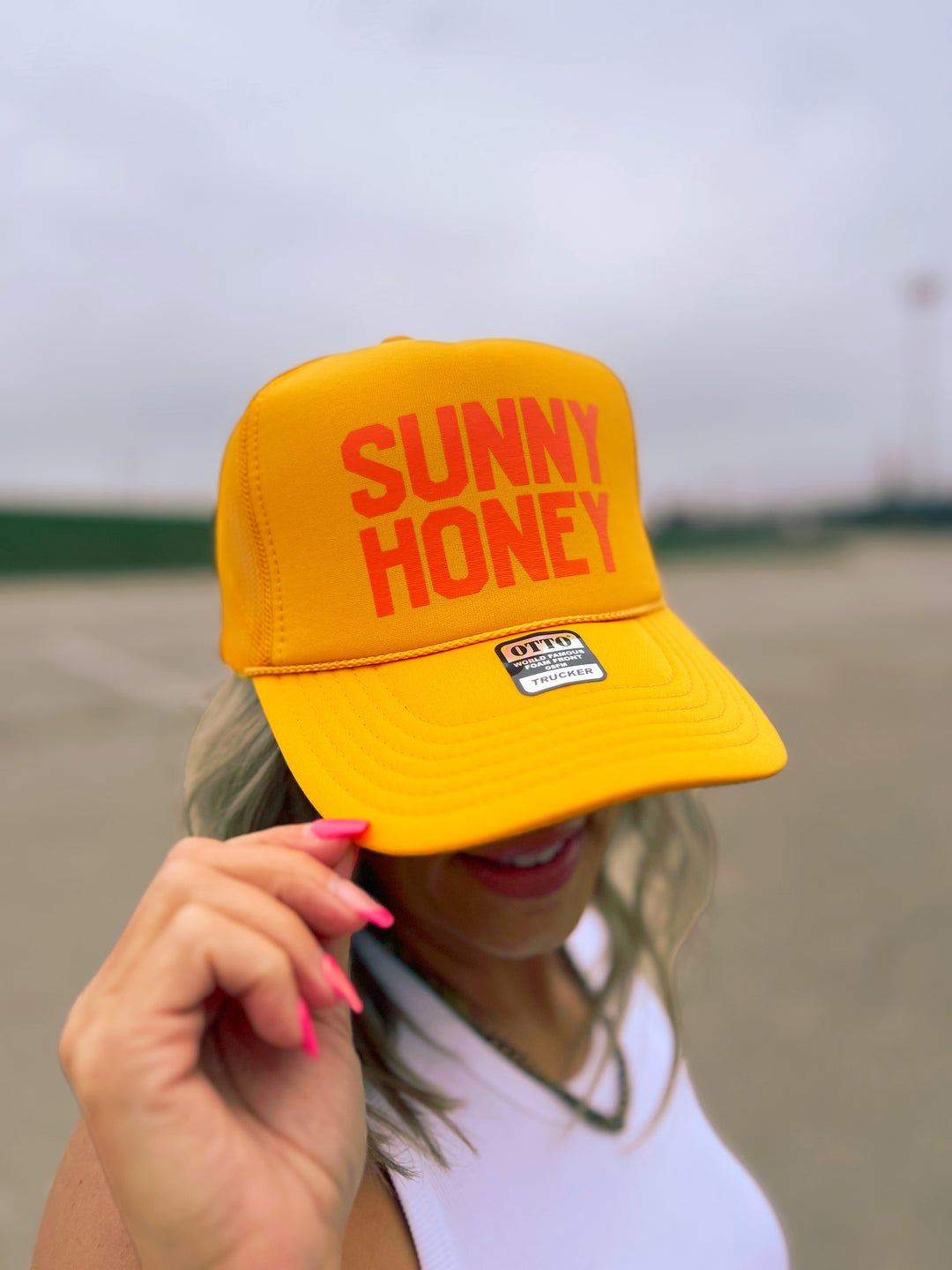 Sunny Honey Trucker Hat, Mustard