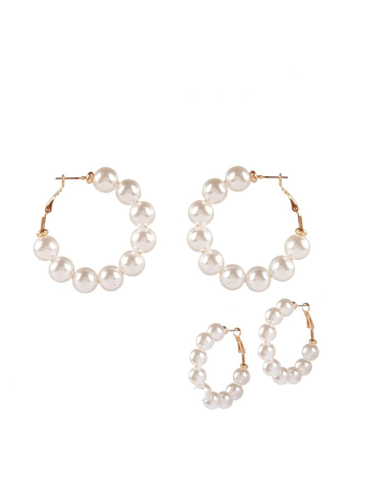 Timeless Twist Pearl Hoop Earrings