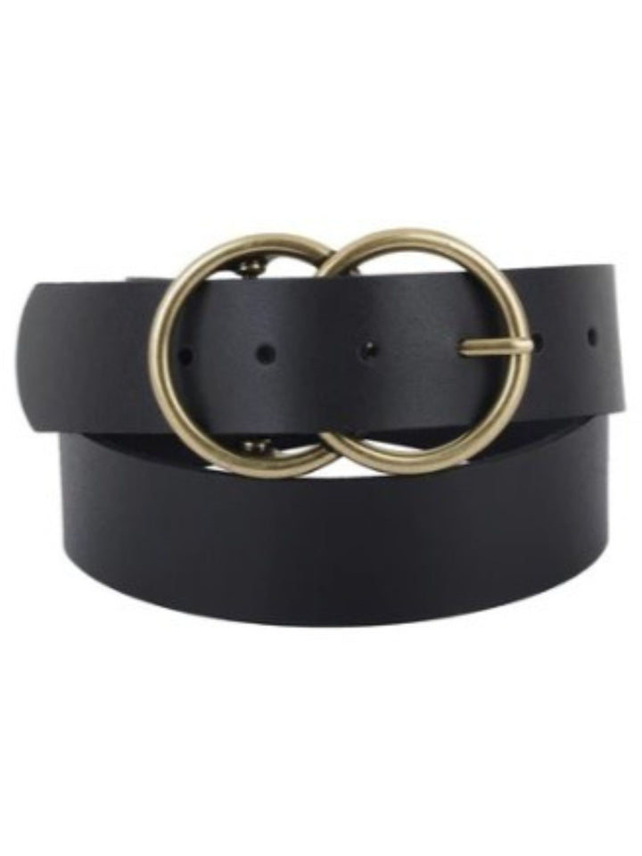 The Lennon Genuine Leather Belt, Black
