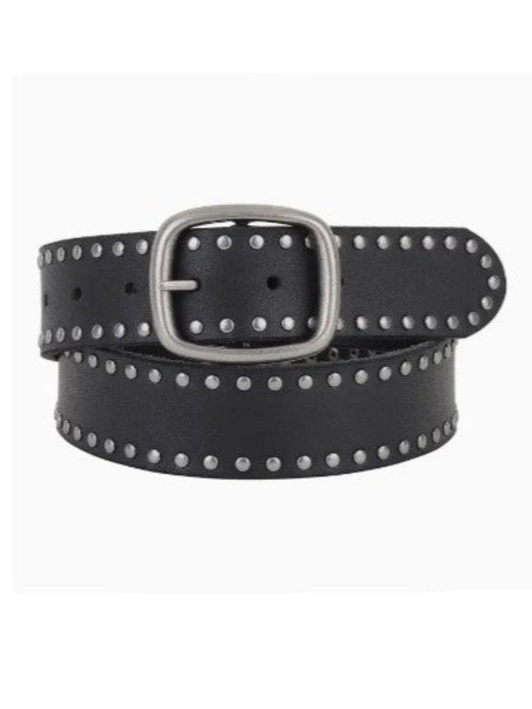 Studded Grunge Belt, Black