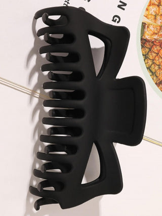 X-Large Matte French Style Claw Clip, Matte Black