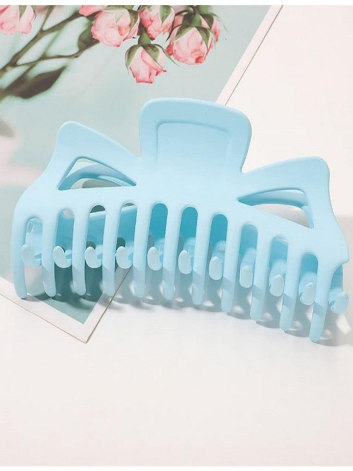 X-Large Matte French Style Claw Clip, Baby Blue