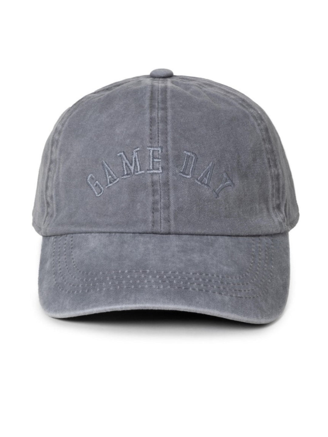 Gameday Embroidered Baseball Hat, Grey