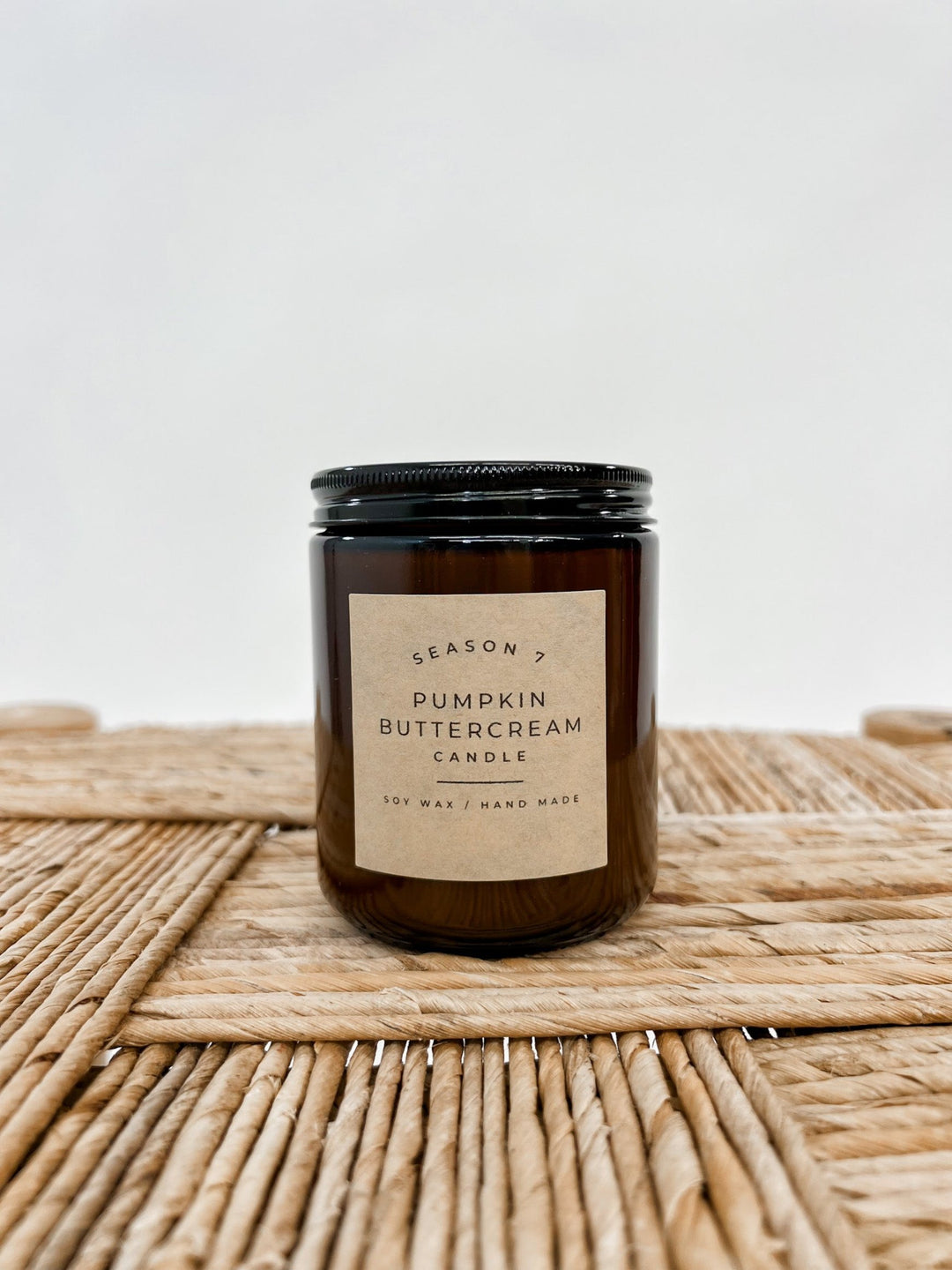 8oz Jar Hand Poured Soy Wax Candle, Pumpkin Buttercream