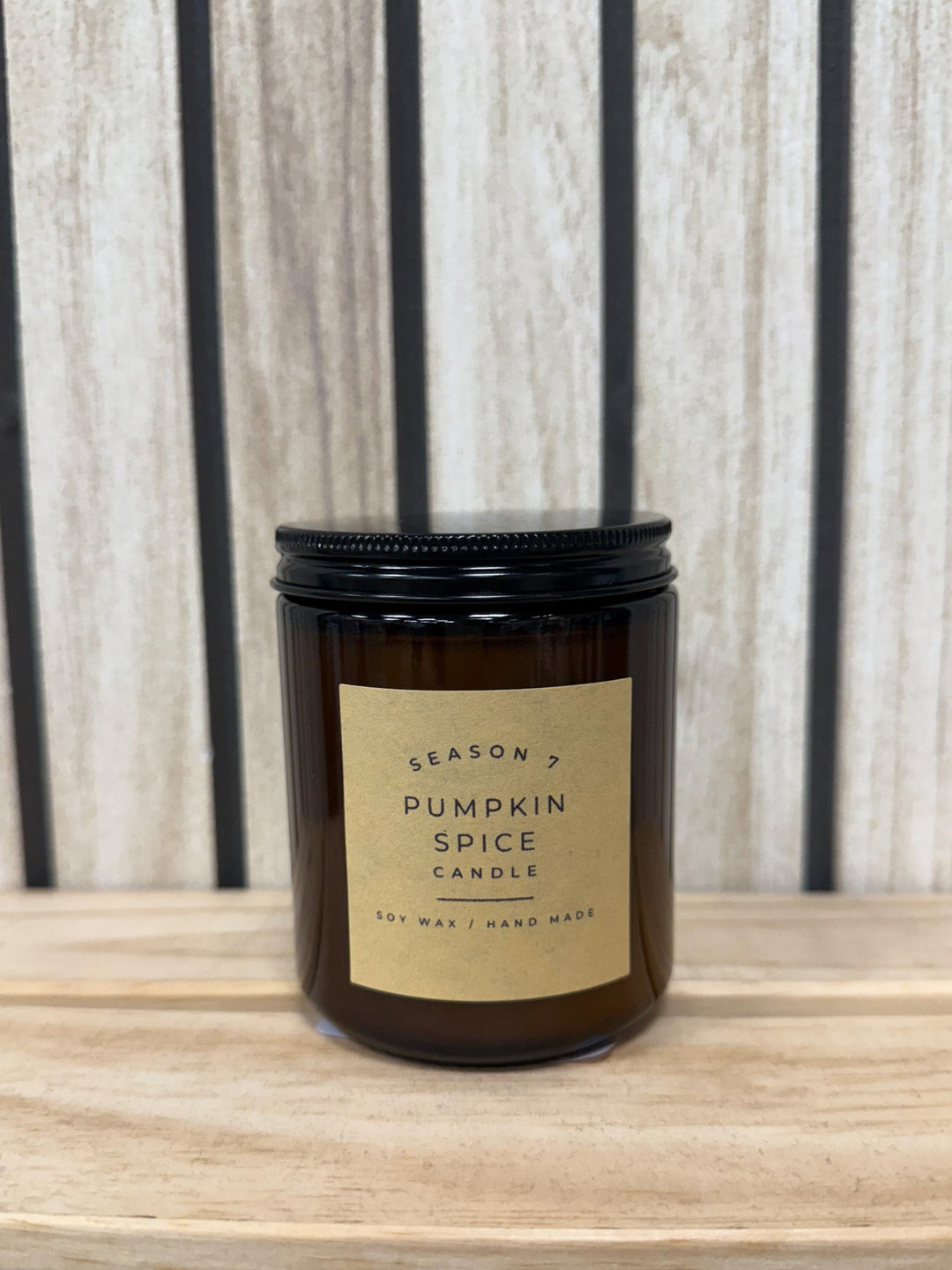 8oz Jar Hand Poured Soy Wax Candle, Pumpkin Spice