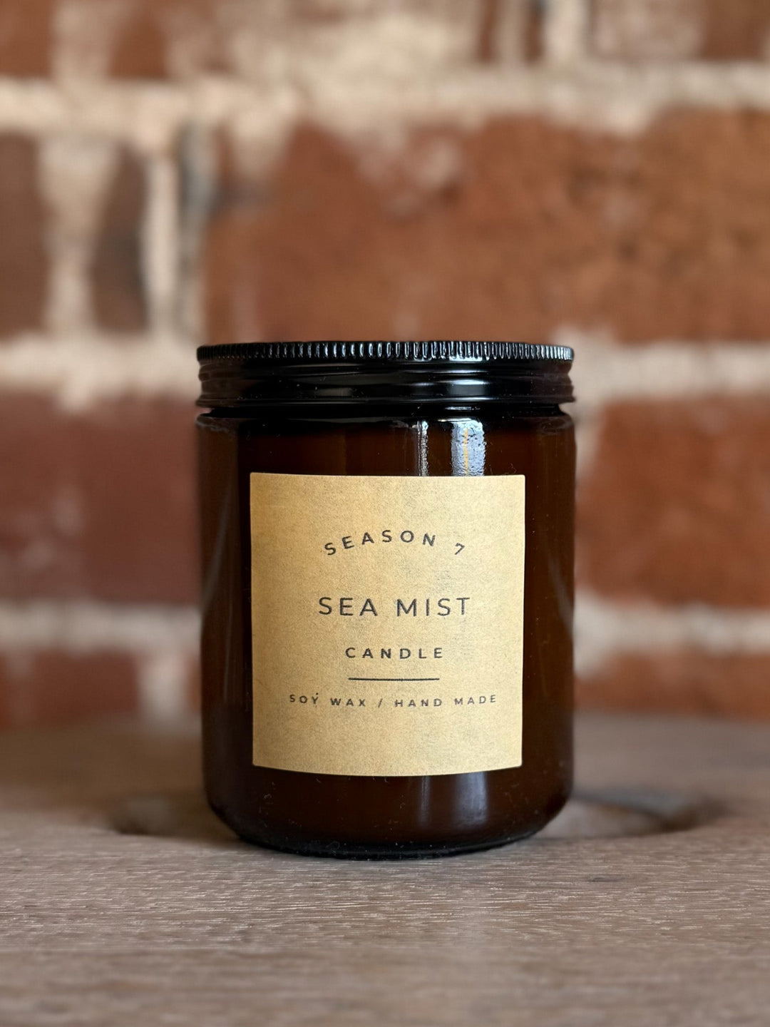 8oz Jar Hand Poured Soy Wax Candle, Sea Mist