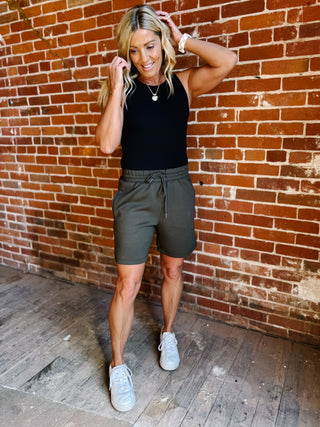 Above the Bar Ponti Shorts, Olive