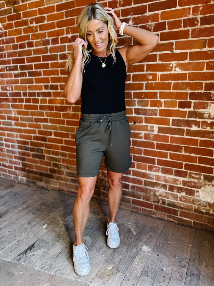 Above the Bar Ponti Shorts, Olive