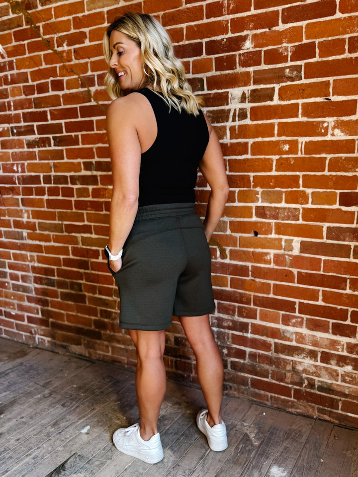 Above the Bar Ponti Shorts, Olive
