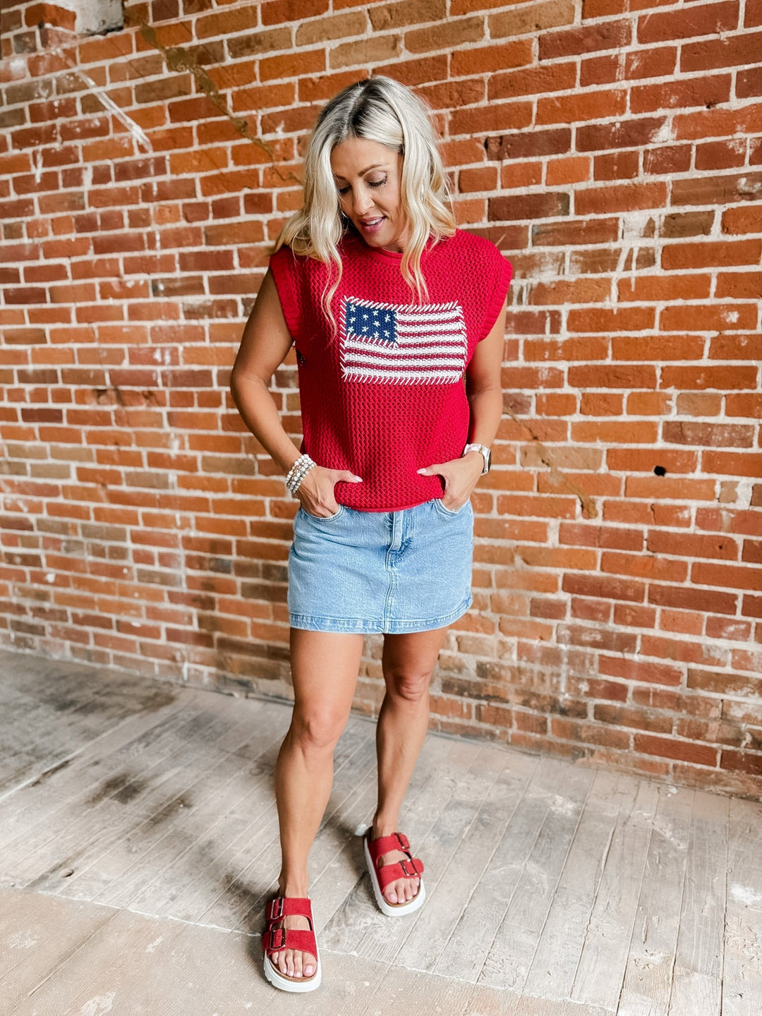 Acer Embroidered Flag Top by Thread &amp; Supply