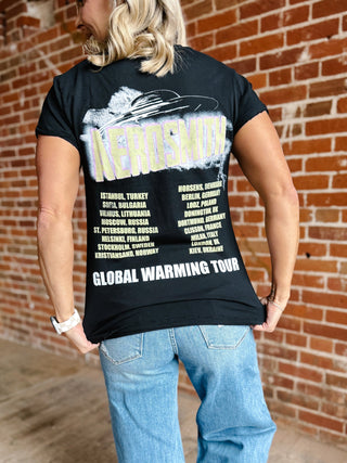 Aerosmith Band Logo Tee, Black