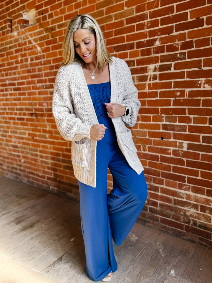 All In Oversized Cardigan, Ecru