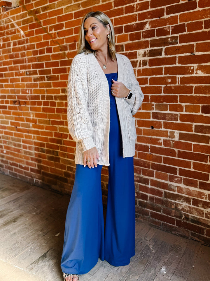 All In Oversized Cardigan, Ecru