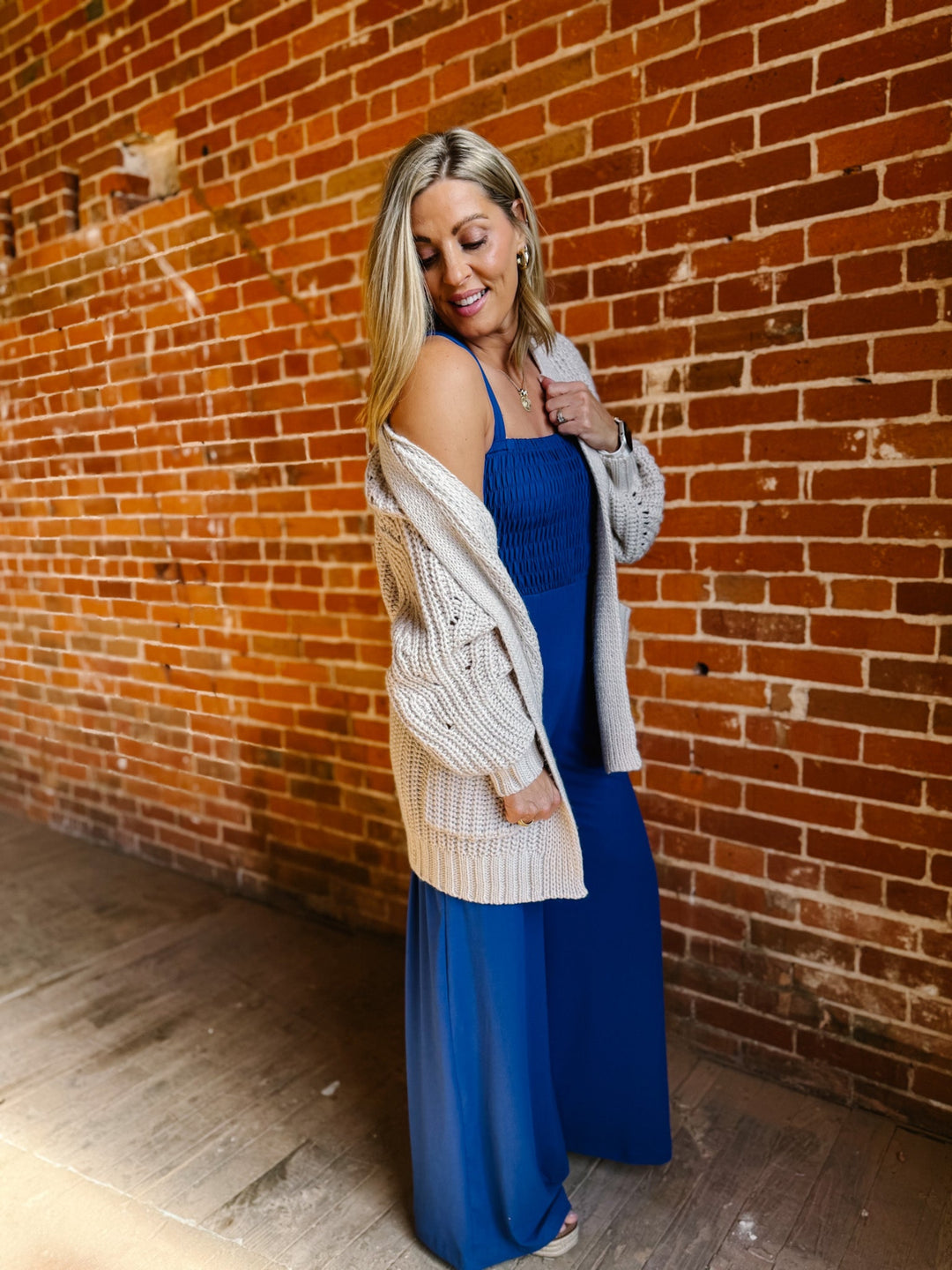 All In Oversized Cardigan, Ecru