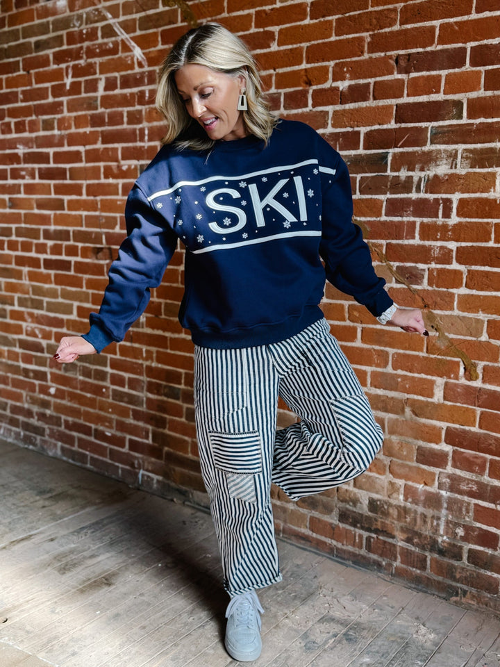 Après Ski Graphic Sweatshirt, Navy