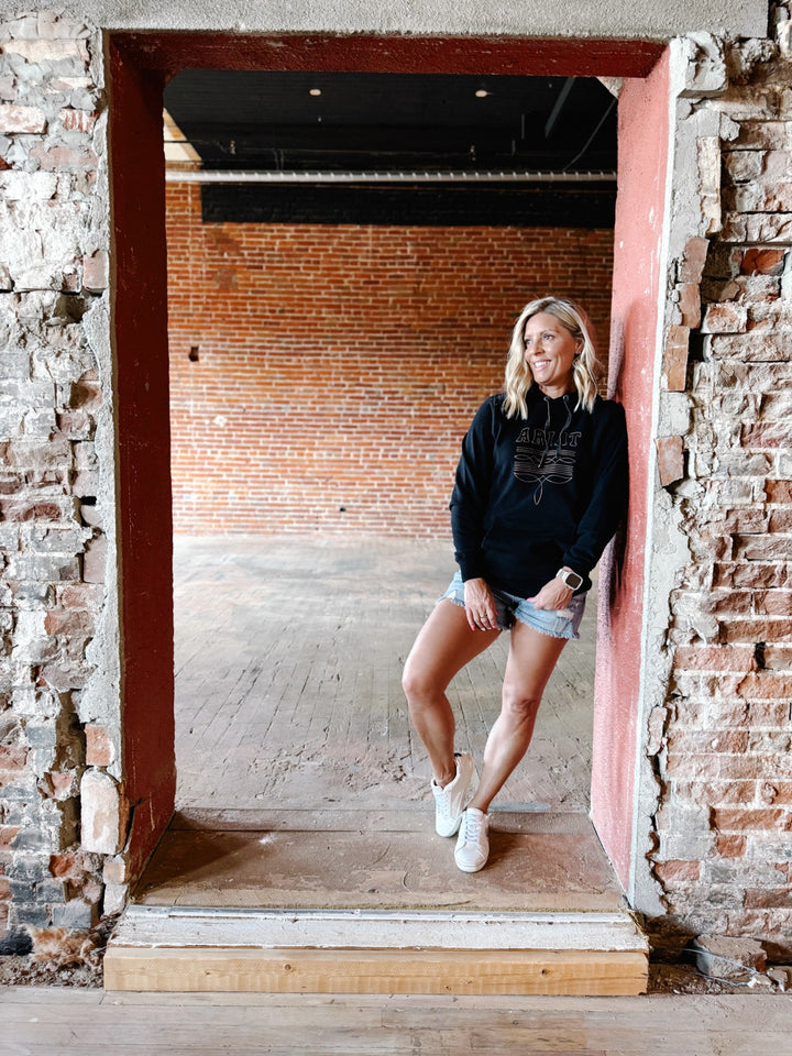 Ariat Booted Logo Hoodie, Black