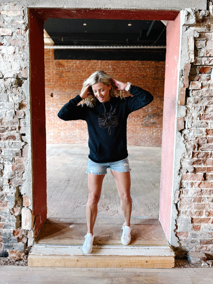 Ariat Booted Logo Hoodie, Black