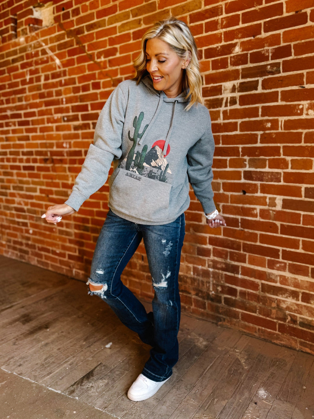 Ariat San Pedro Hoodie, Heather Grey