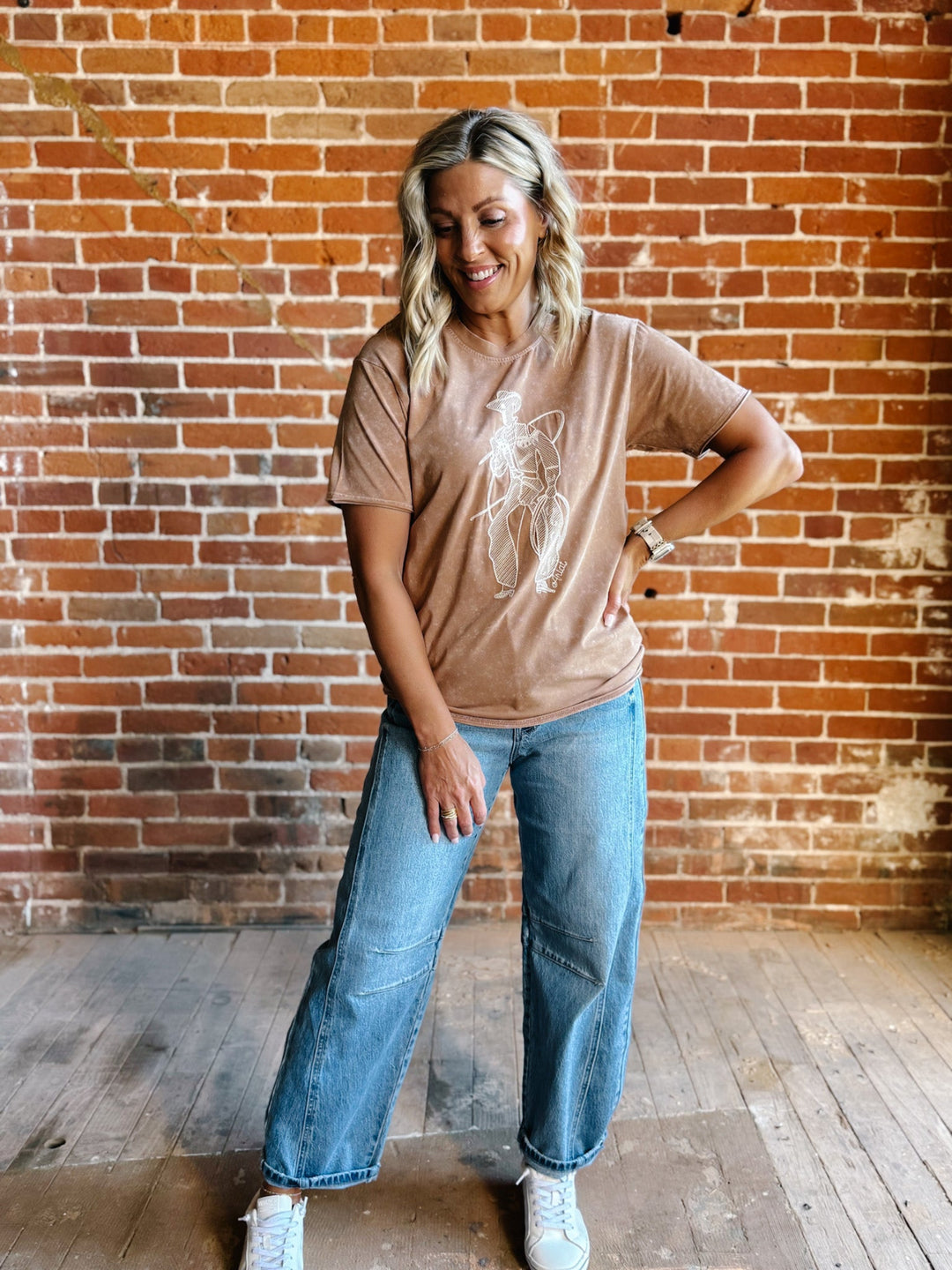 Ariat Buckaroo Mineral Wash Tee 