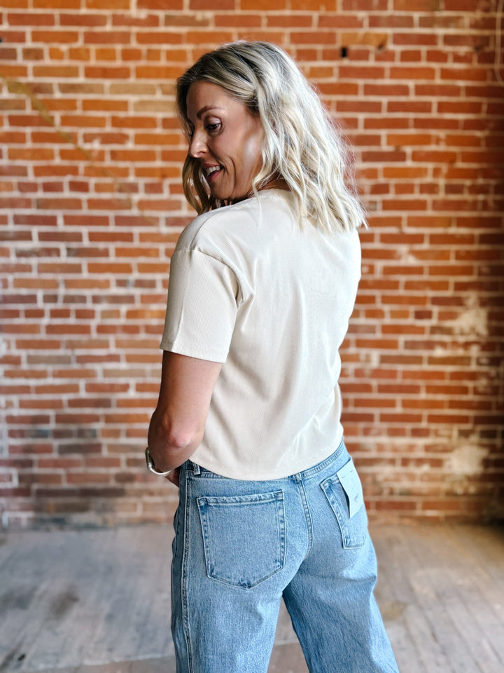 Ariat Patron Short Sleeve Top, Oyster Grey