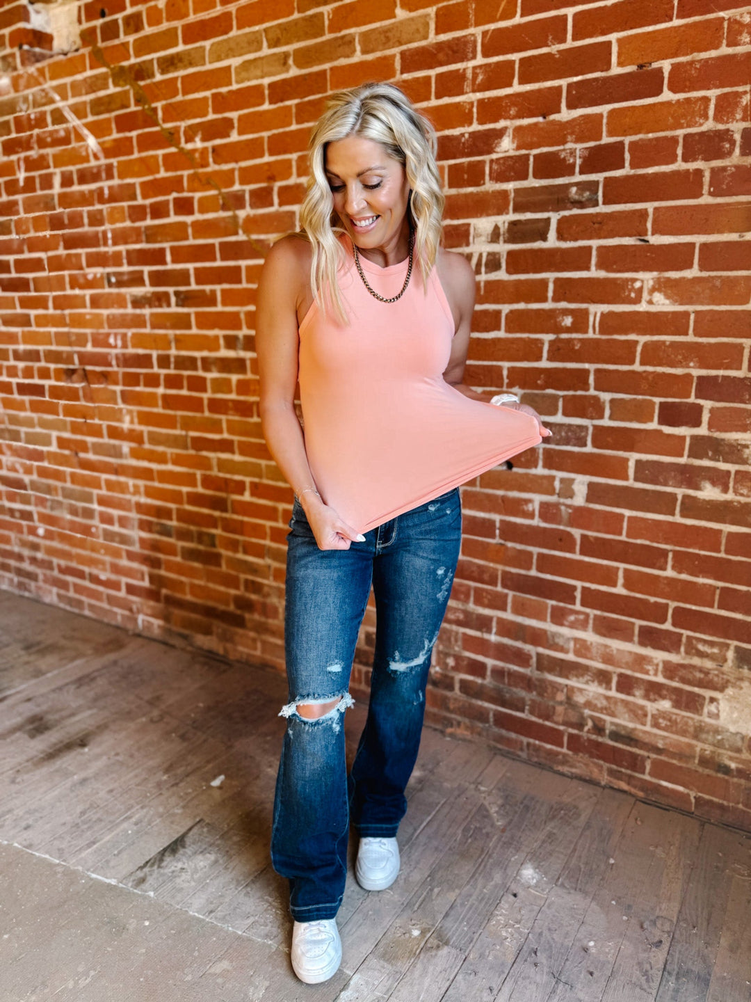 Aspire Racer Back Tank, Melon Dream