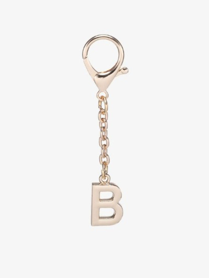 Gold Letter Bag Charms. B