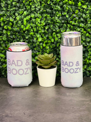 Bad and Boozie Slim Can Koozie