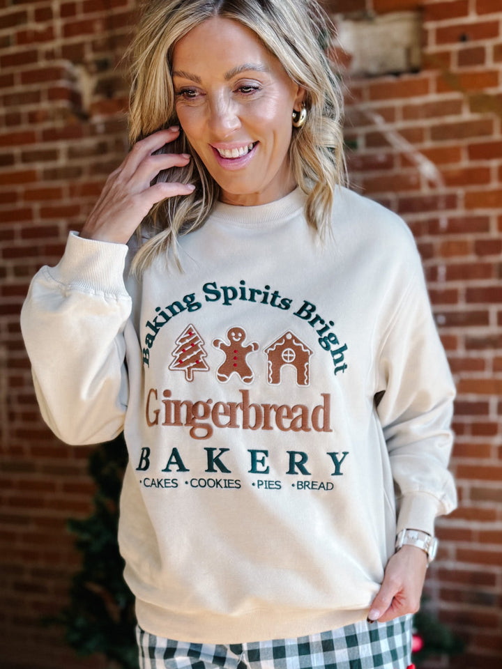 Baking Spirits Bright Sweatshirt, Oatmeal