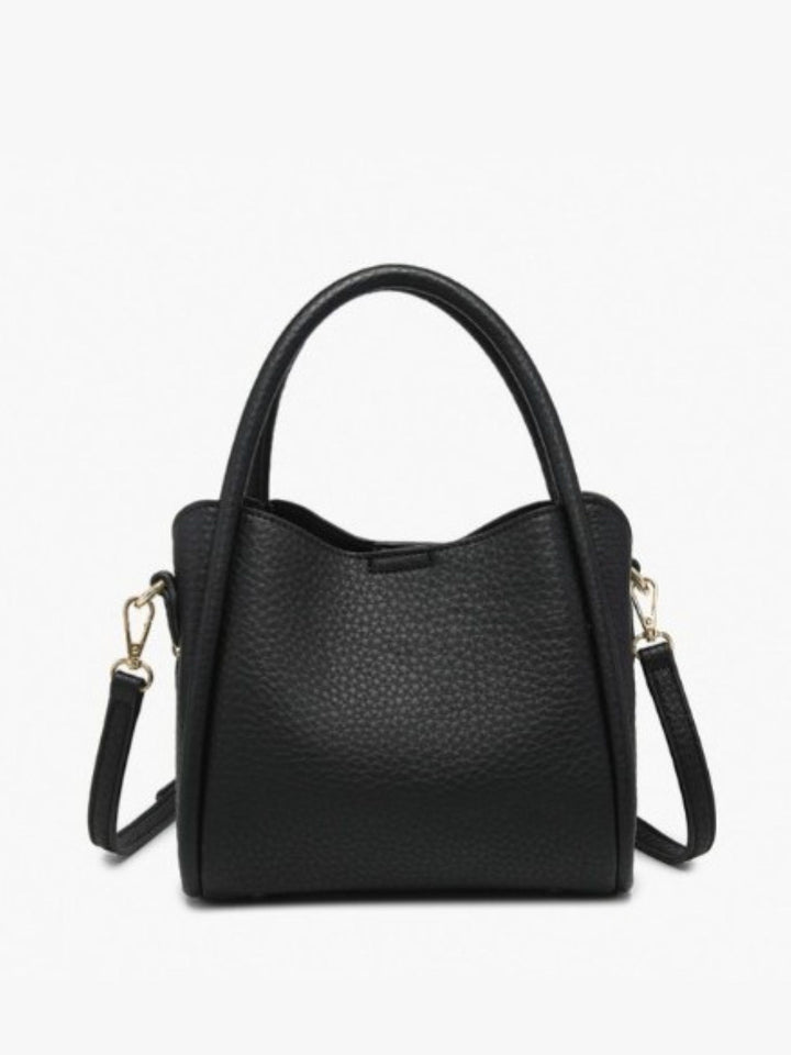 Ruby 3 Compartment Satchel, Black