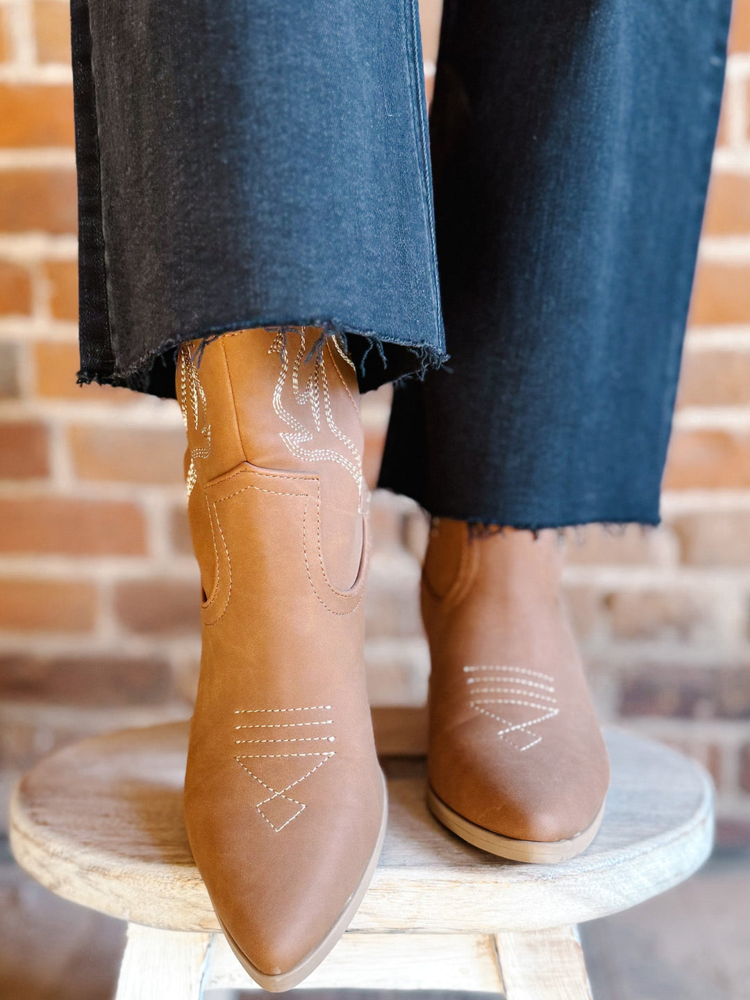 Blazing Short Boot, Cognac