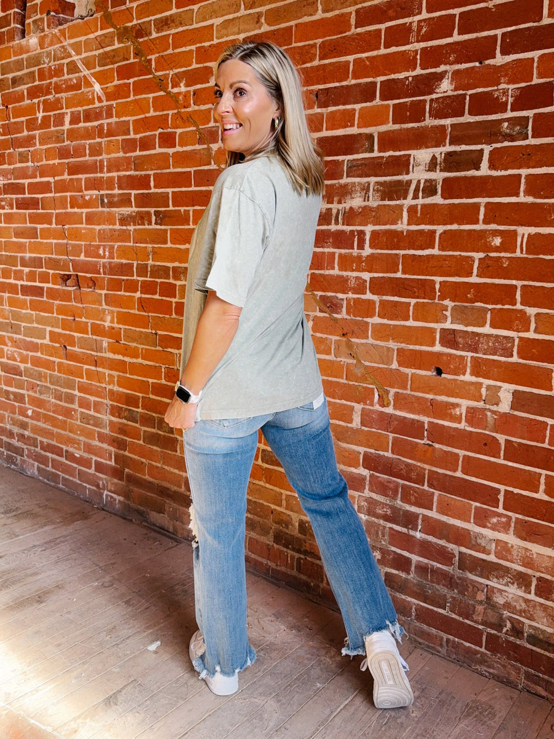 Bloomed Raised on Country Music Boyfriend Fit Graphic Tee