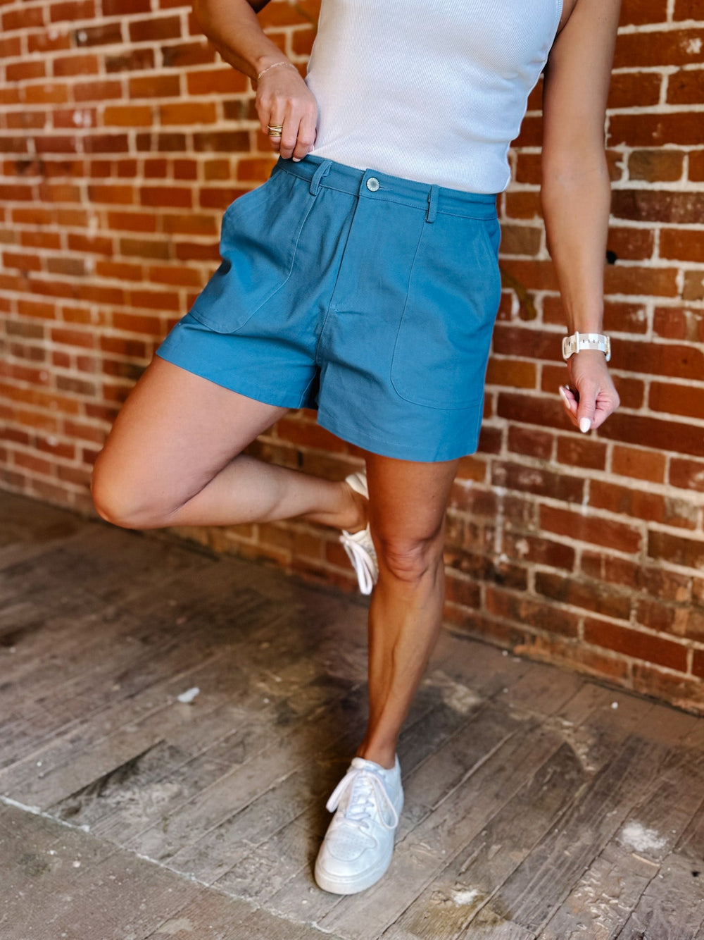 Blue Haven Denim Shorts, D Blue