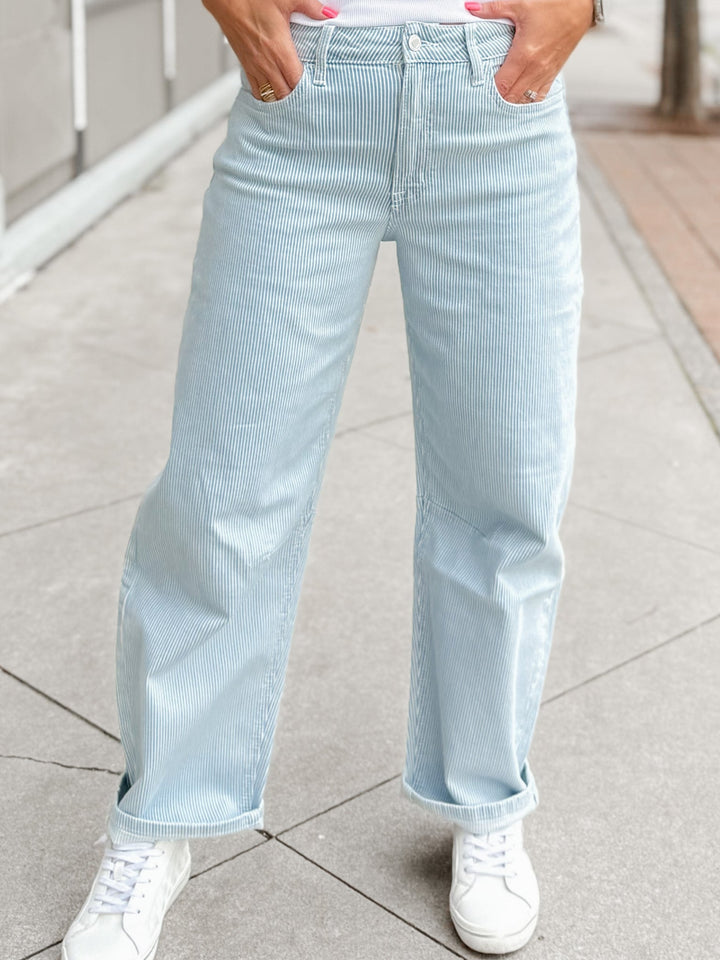 Boardwalk Barrel Jeans, Striped