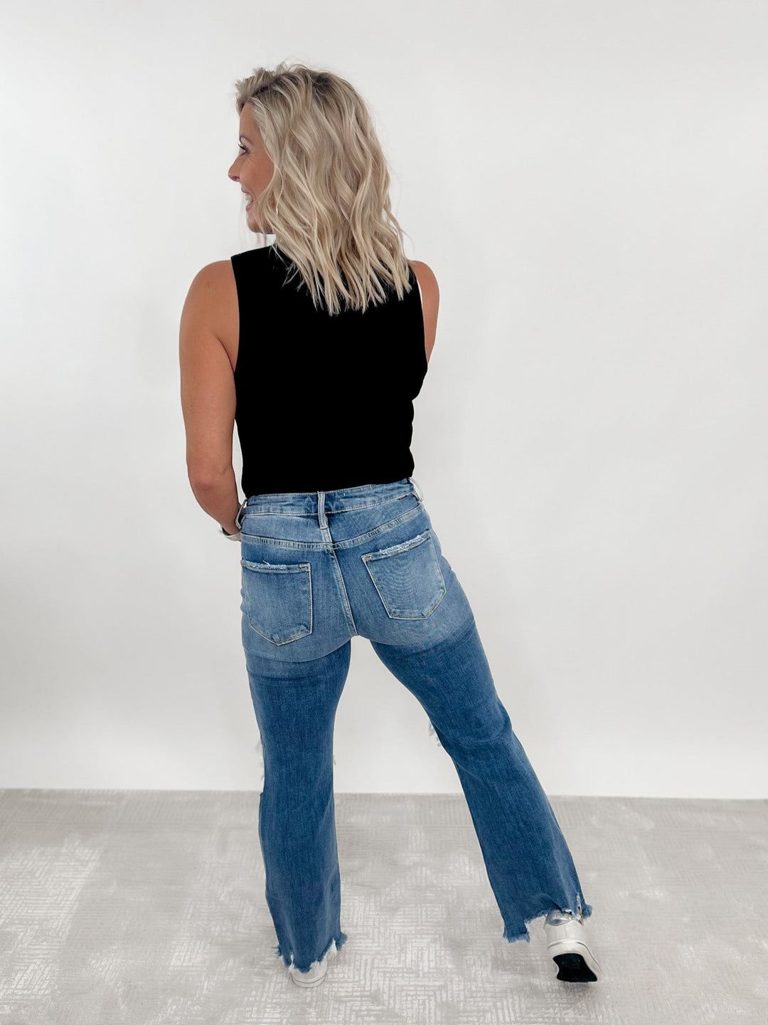 Bring on the Good Times High Rise Straight Crop Jeans, Medium