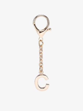 Gold Letter Bag Charms. C