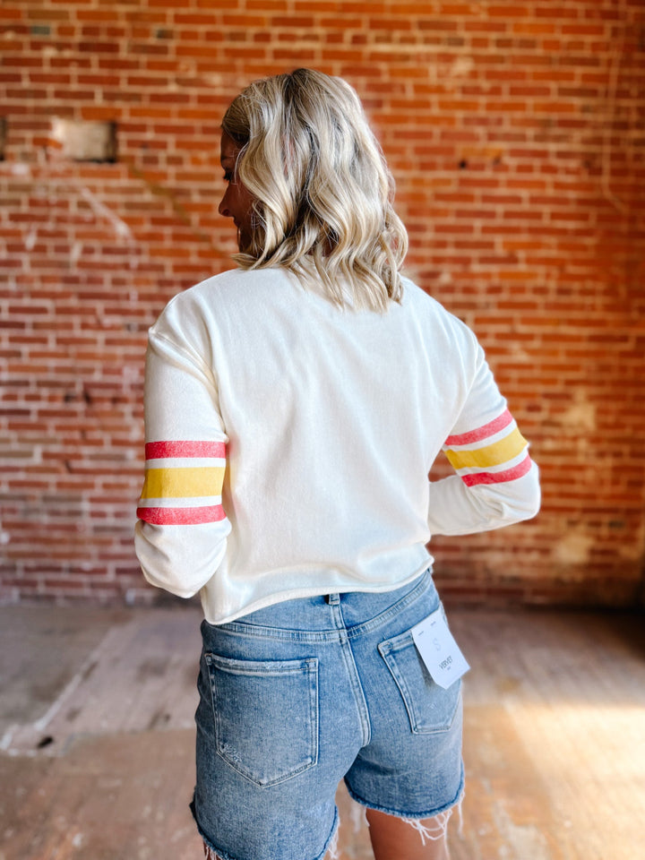 Chiefs Vintage Kickoff Women's Long Sleeve, Vintage White