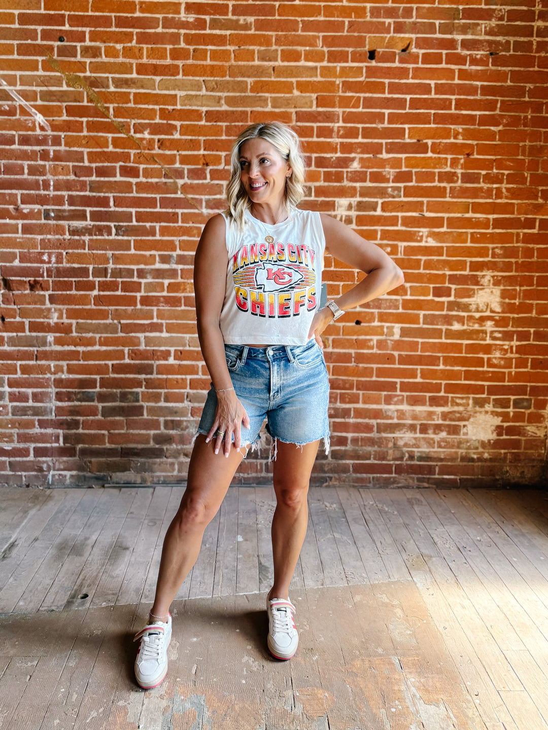 Chiefs Women's Tank, White