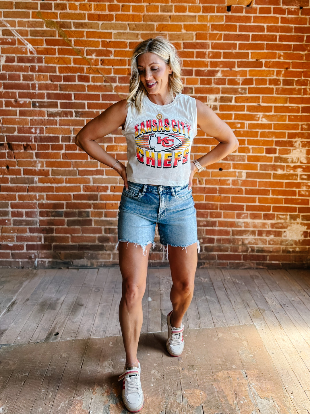 Chiefs Women's Tank, White