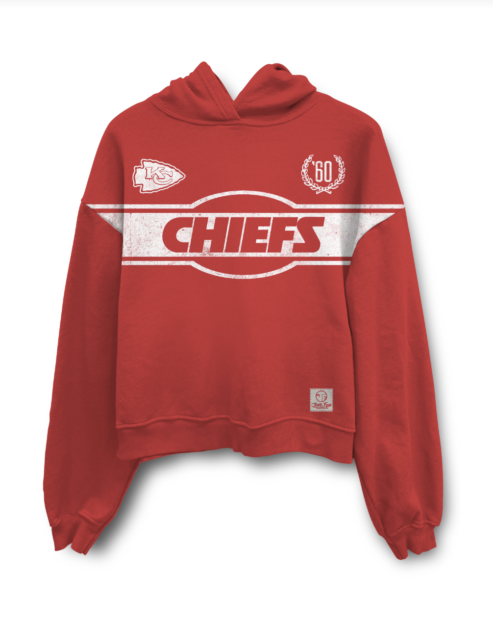 Chiefs Retro Rally Oversized Crop, Red