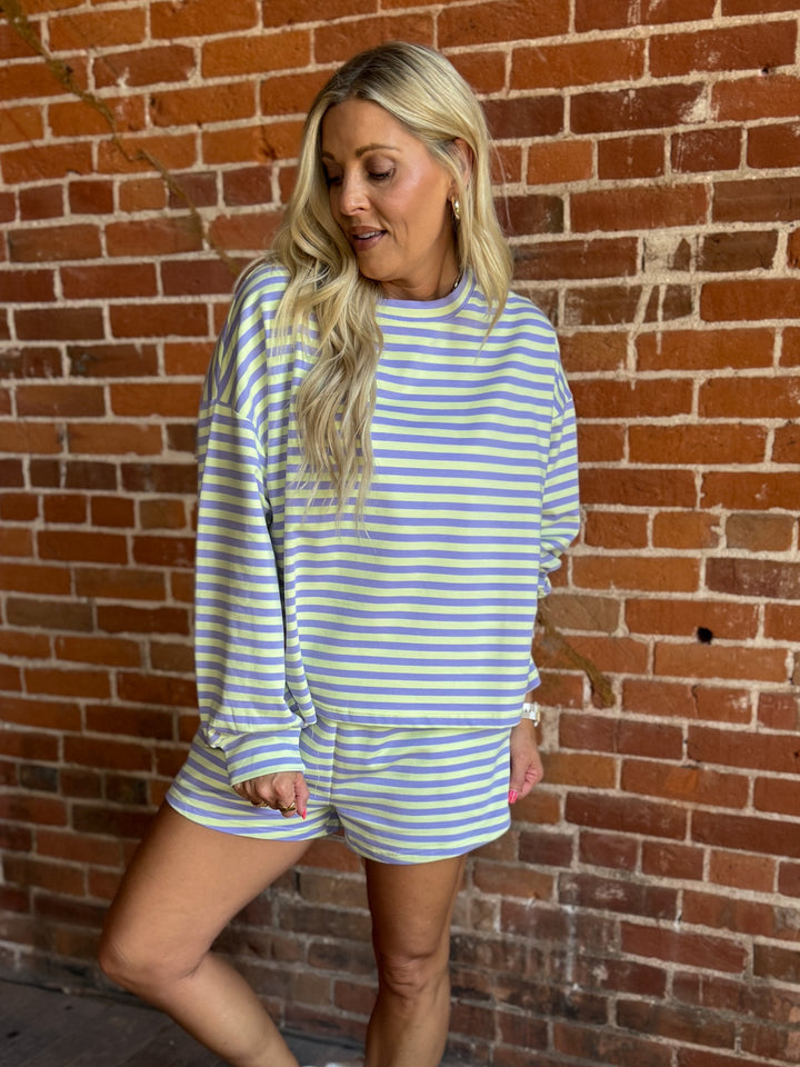 Citrus Coast Oversized Striped Set