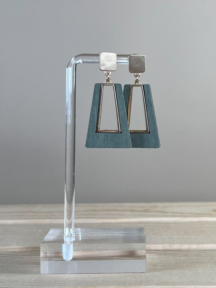 Clarisse Earrings, Olive