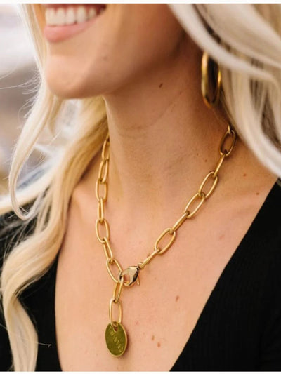 Classic Chain Necklace, Brass